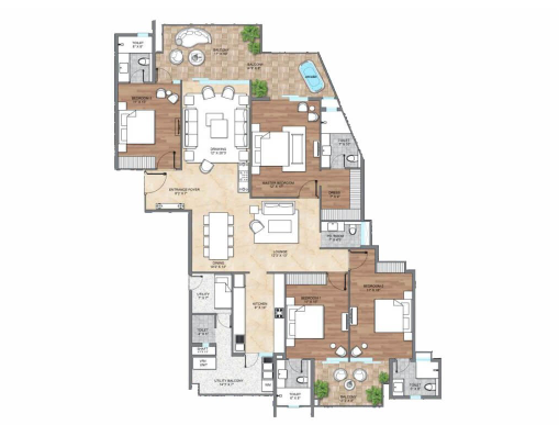 Page 3 Layout 4 BHK | Noble Nest Reality