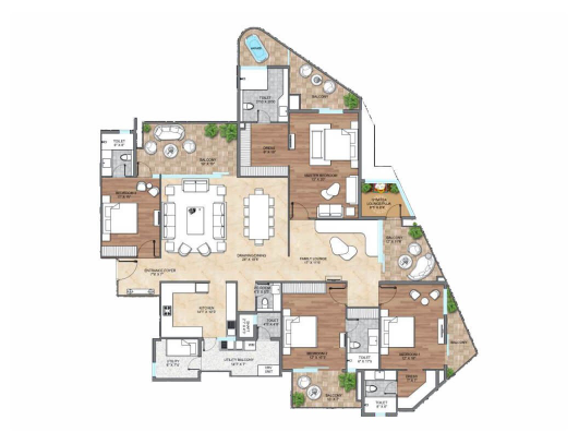 Page 3 Layout 4 BHK | Noble Nest Reality