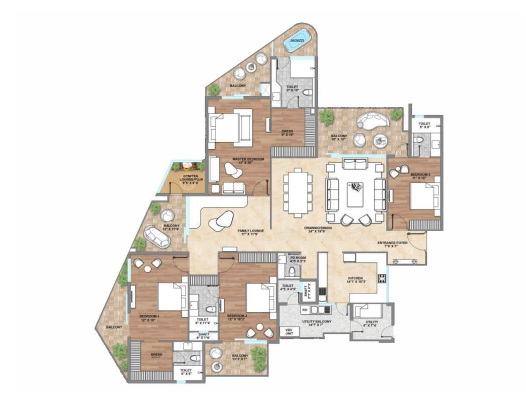 Page 3 Layout 4 BHK | Noble Nest Reality