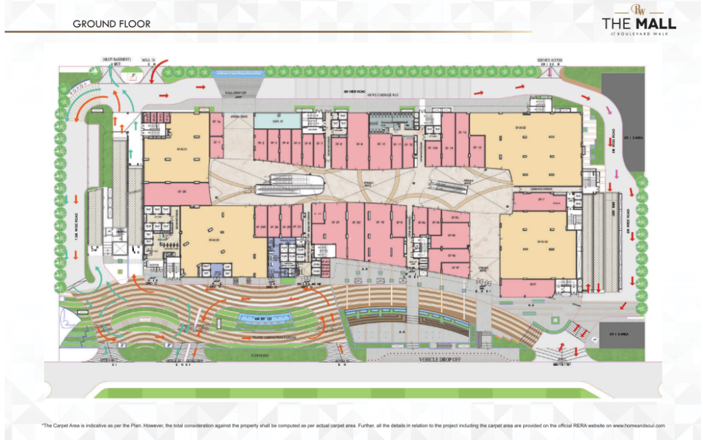 Boulevard Walk The Mall Layout | Noble Nest Reality