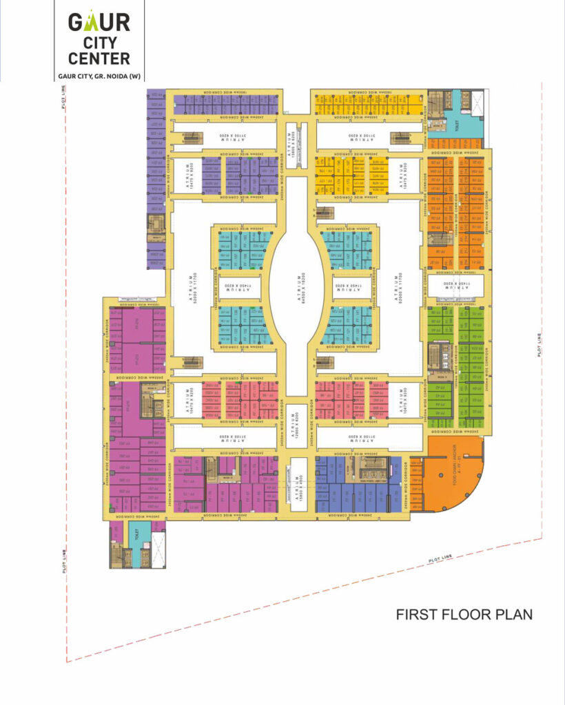 Gaur City Centre Layout | Noble Nest Reality