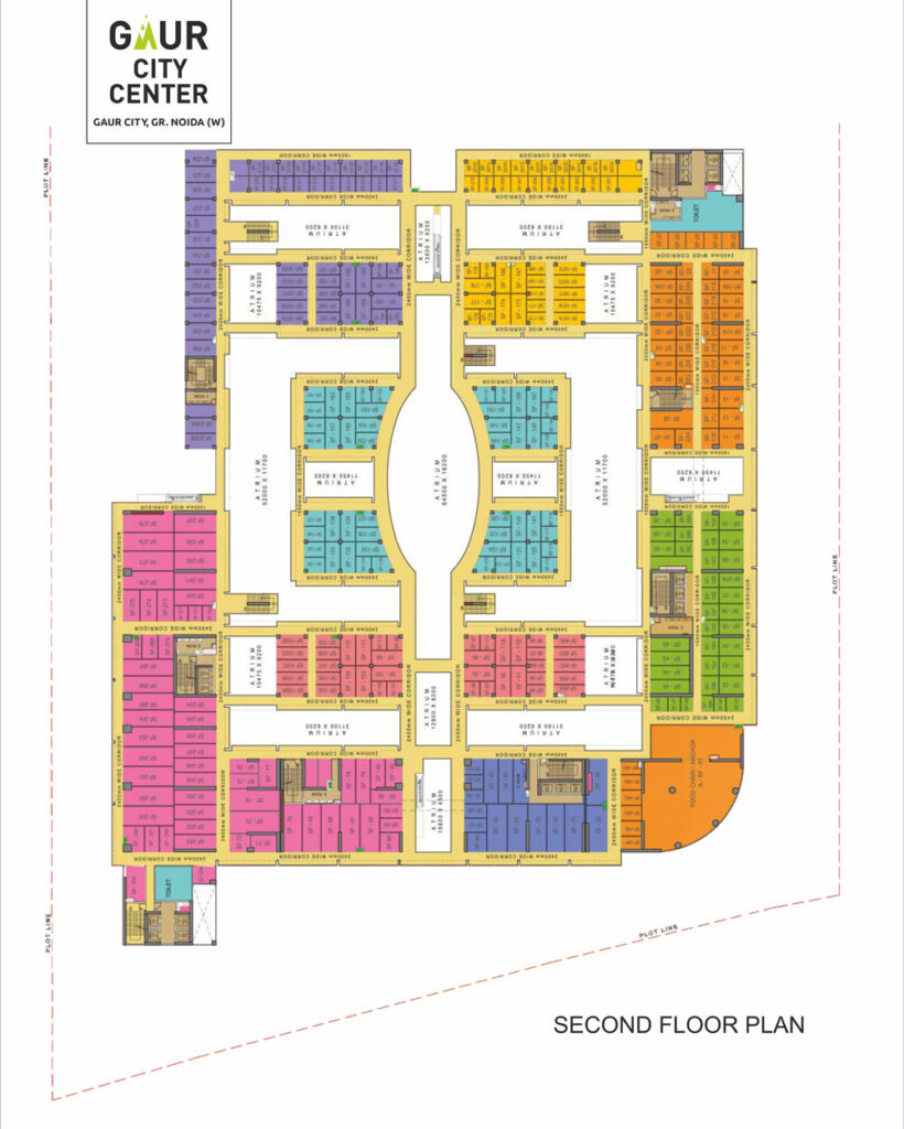 Gaur City Centre Layout | Noble Nest Reality